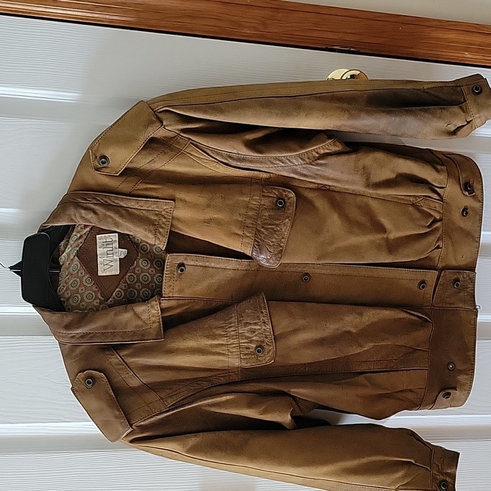 Distressed Leather Jacket